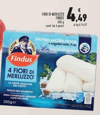 Conad Findus Fiori Di Merluzzo 300 g offerta