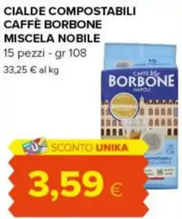 Tigre Cialde compostabili Caffè Borbone Miscela Nobile offerta