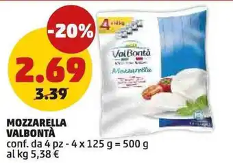 PENNY Mozzarella Valbontà offerta