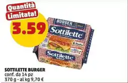 PENNY Sottilette Burger offerta