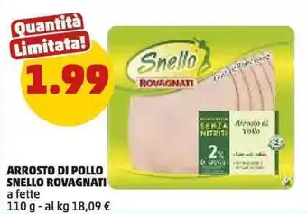 PENNY Arrosto di Pollo Snello Rovagnati offerta