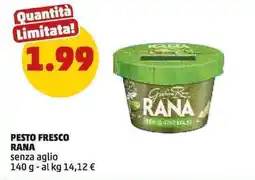 PENNY Pesto Fresco Rana senza aglio offerta