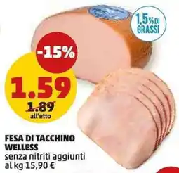 PENNY FESA DI TACCHINO WELLESS offerta