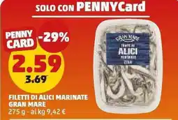 PENNY Filetti di Alici Marinare Gran Mare offerta