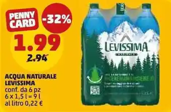 Acqua Naturale Levissima