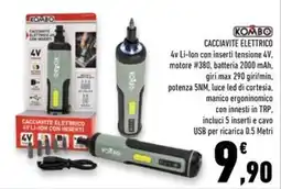 Conad Superstore Cacciavite elettrico KOMBO offerta