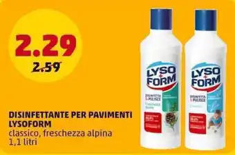 DISINFETTANTE PER PAVIMENTI LYSOFORM