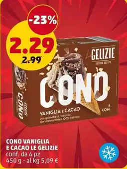 PENNY CONO VANIGLIA E CACAO LE GELIZIE offerta