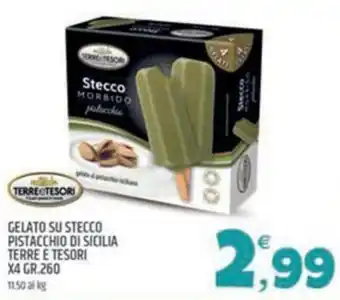 Ard Discount Gelato su stecco pistacchio di sicilia Terre e Tesori offerta