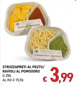 Coal STROZZAPRETI AL PESTO/RAVIOLI AL POMODORO offerta