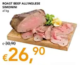 Migross Supermercati e Market ROAST BEEF ALL'INGLESE SIMONINI offerta