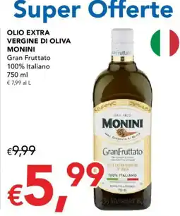 Migross Supermercati e Market OLIO EXTRA VERGINE DI OLIVA MONINI Gran Fruttato offerta
