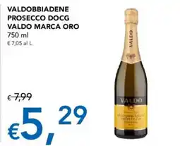 Migross Supermercati e Market VALDOBBIADENE PROSECCO DOCG VALDO MARCA ORO offerta