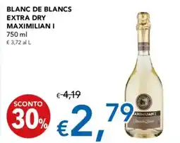 Migross Supermercati e Market Blanc de Blancs Extra Dry Maximilian I offerta