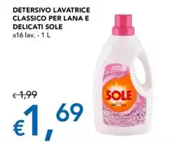 Migross Supermercati e Market Detersivo Lavatrice Classico per Lana e Delicati Sole offerta