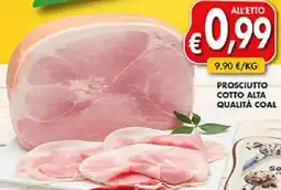 Coal Prosciutto Cotto Alta Qualità Coal offerta
