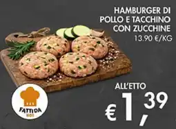 Coal Hamburger di pollo e tacchino con zucchine offerta