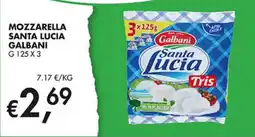 Coal Mozzarella Santa Lucia Galbani offerta