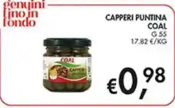 Coal Capperi Puntina Coal offerta