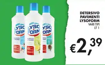 Coal Detersivo Pavimenti Lysoform offerta