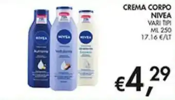 Coal CREMA CORPO NIVEA offerta