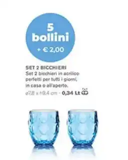 Coal Set 2 bicchieri offerta
