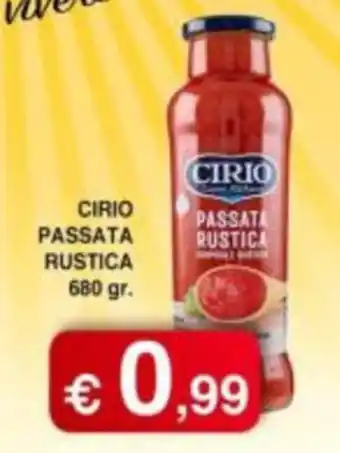Orsini Market Cirio Passata Rustica offerta
