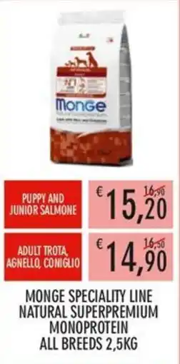Moby Dick Monge Speciality Line Natural Superpremium Monoprotein offerta