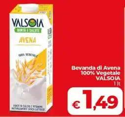 Coop Bevanda di Avena 100% Vegetale VALSOIA offerta