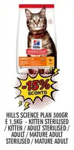 Moby Dick Hill's Science Plan kitten sterilised offerta