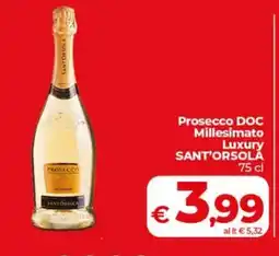 Coop Prosecco DOC Millesimato Luxury SANT'ORSOLA offerta