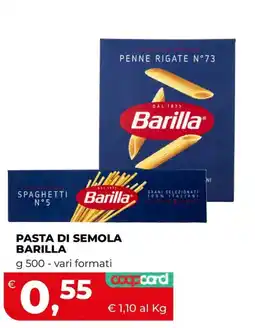 Coop Pasta di semola Barilla offerta