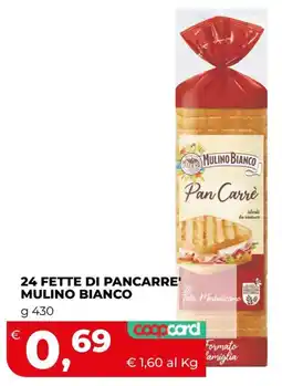 Coop 24 FETTE DI PANCARRE' MULINO BIANCO offerta