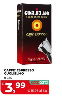 Coop Caffè Espresso Guglielmo offerta