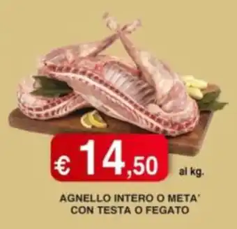 Orsini Market AGNELLO INTERO O META' CON TESTA O FEGATO offerta