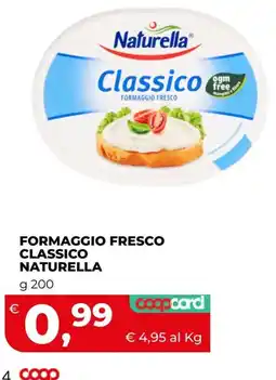 Coop Formaggio fresco classico Naturella offerta
