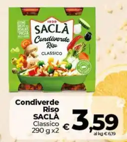 Coop Condiverde Riso SAACLÀ Classico offerta