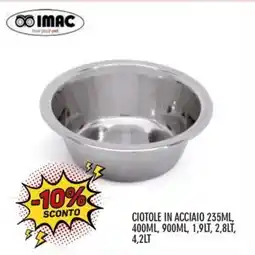 Moby Dick Imac ciotole in acciaio offerta