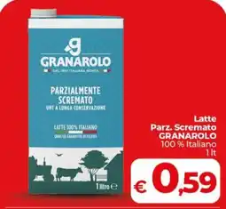 Coop Latte Parz. S cremato GRANAROLO offerta