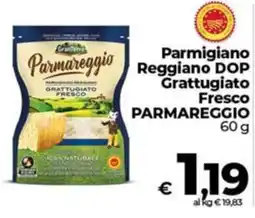 Coop Parmigiano Reggiano DOP Grattugiato Fresco Parmareggio offerta