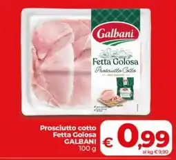 Coop Prosciutto cotto Fetta Golosa GALBANI offerta