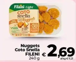 Coop Nuggets Coto Snella FILENI offerta