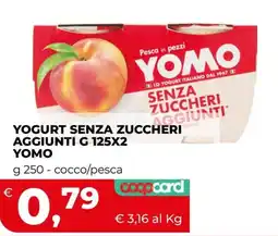 Coop YOGURT SENZA ZUCCHERI AGGIUNTI YOMO offerta