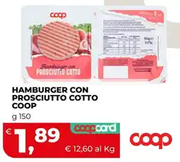 Coop Hamburger con Prosciutto Cotto Coop offerta