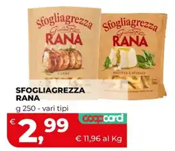 Coop Sfogliagrezza Rana offerta