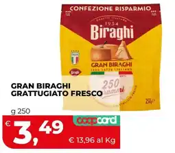 Coop Gran Biraghi Grattugiato Fresco offerta