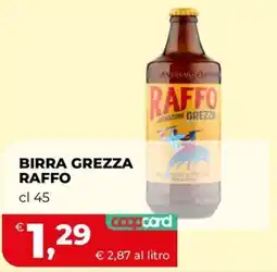 Coop Birra Grezza Raffo offerta
