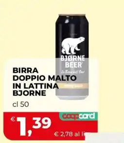 Coop BIRRA DOPPIO MALTO IN LATTINA BJORNE offerta