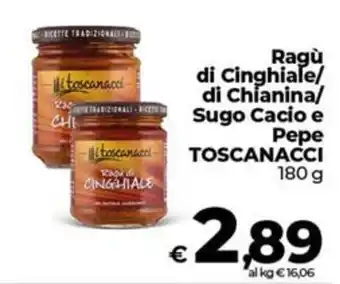 Coop Ragù di Cinghiale TOSCANACCI offerta