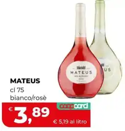 Coop Mateus bianco/rosè offerta
